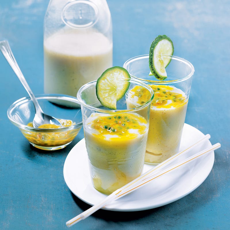 Velouté de bananes en verrines