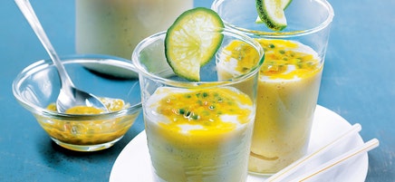 Velouté de bananes en verrines