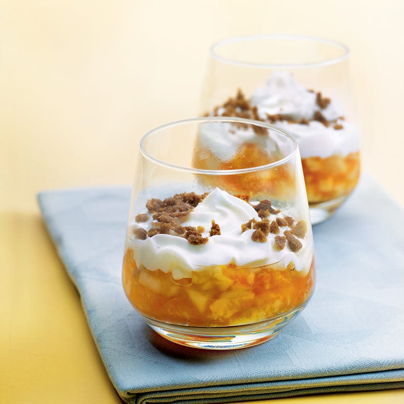 Verrines aux poires et au potiron