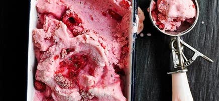 Crèmes glacée aux framboises