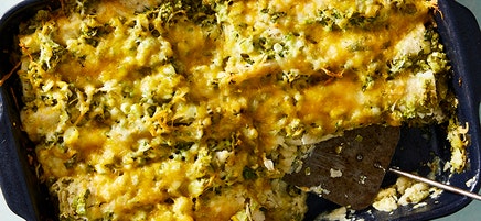 Chicken & Tomatillo Enchilada Casserole