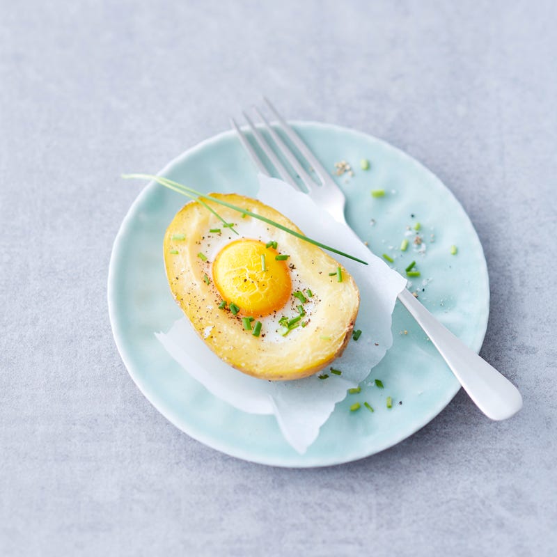 Gefüllte Kartoffeln mit Ei