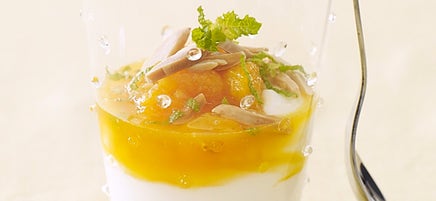 Parfaits de yogourt de soya à l’orange et au gingembre
