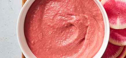 Easy beet hummus