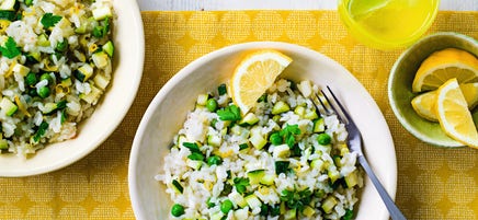 Courgette & lemon risotto