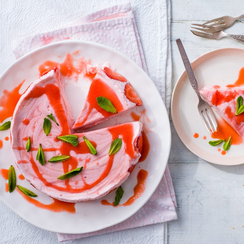 Photo of Strawberry ripple mousse cake by WW