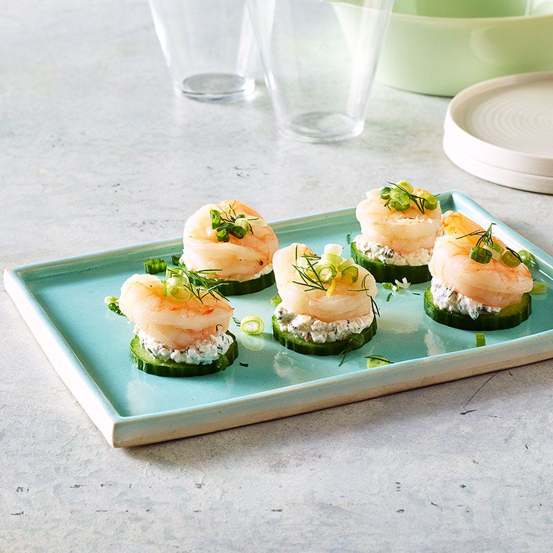 Photo of Shrimp & cucumber tzatziki bites by WW