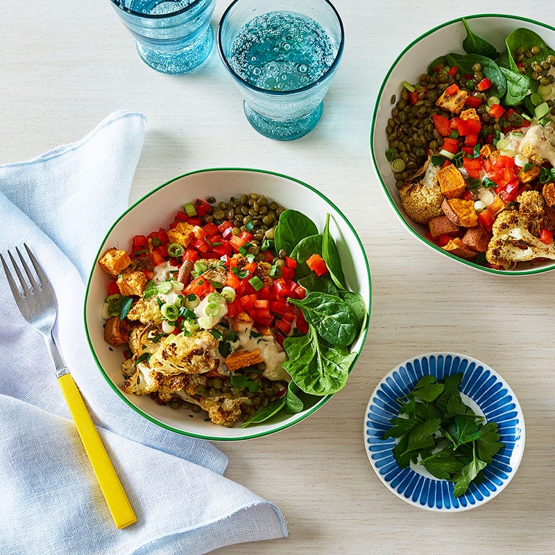 Photo of Lentil, sweet potato, and cauliflower bowl by WW