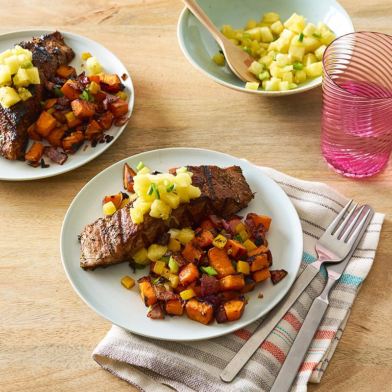 Photo of Caribbean-Spiced Mahi Mahi with Sweet Potato Hash by WW