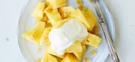 Pineapple and ginger fruit salad