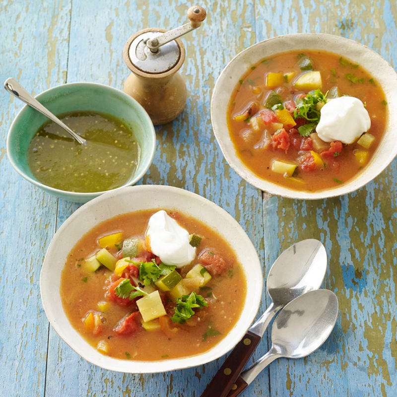 Photo of Vegetable soup with salsa verde by WW