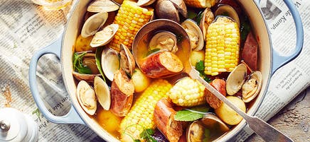 Festin de palourdes dans une seule casserole