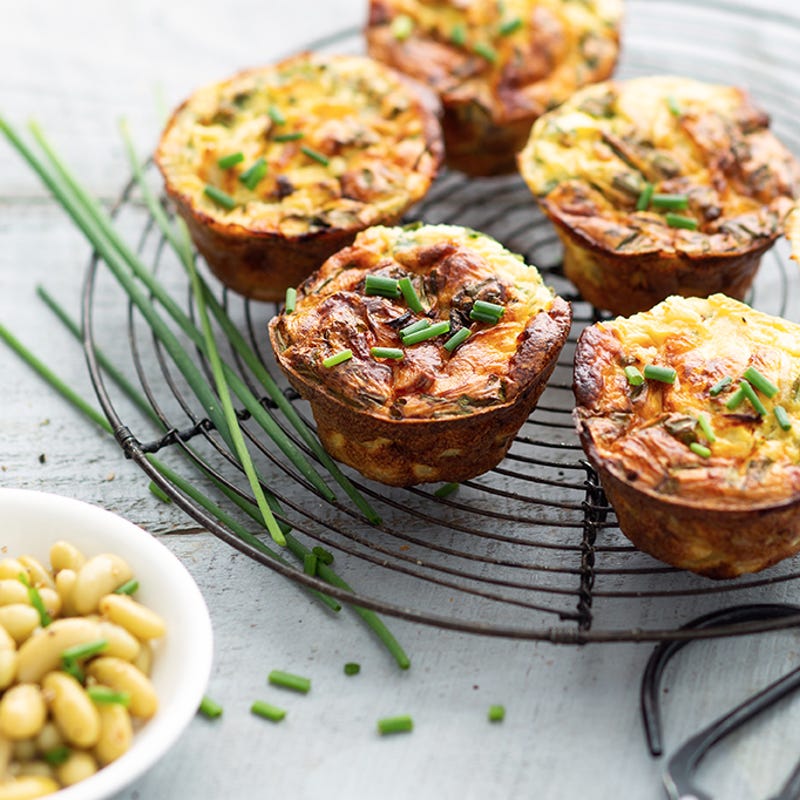 Mini frittatas flageolets