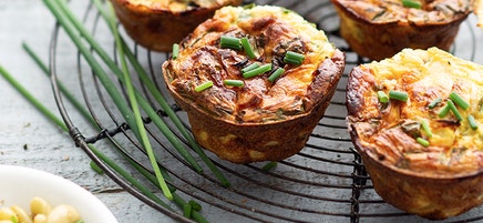 Mini frittatas flageolets