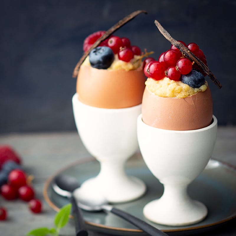 Œufs brouillés à la vanille