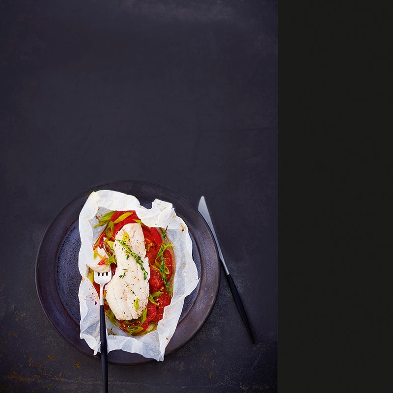 Foto van Roodbaars in een groentepakketje door WW