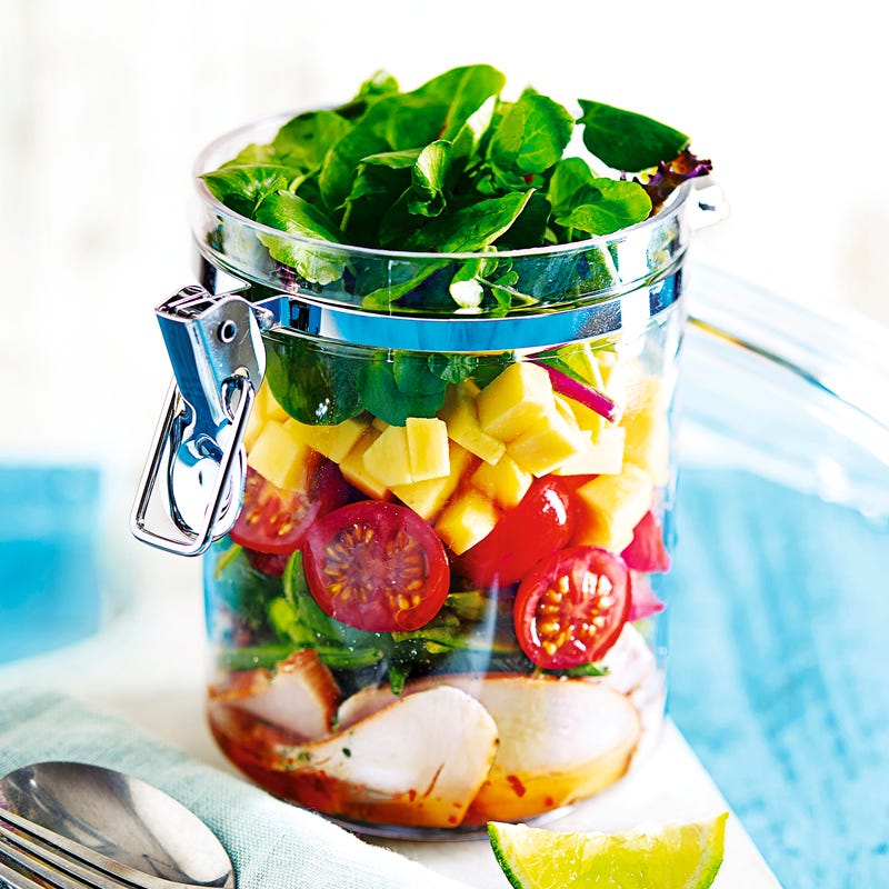 Hähnchen-Mango-Salat