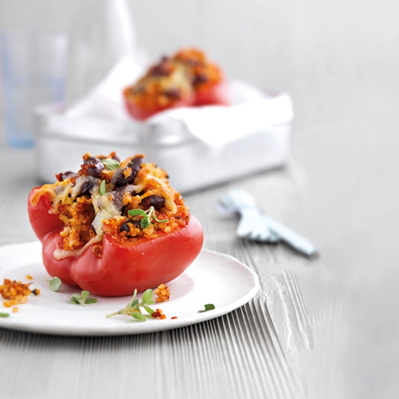 Foto van Gevulde paprika met kidneybonen en bulgur door WW