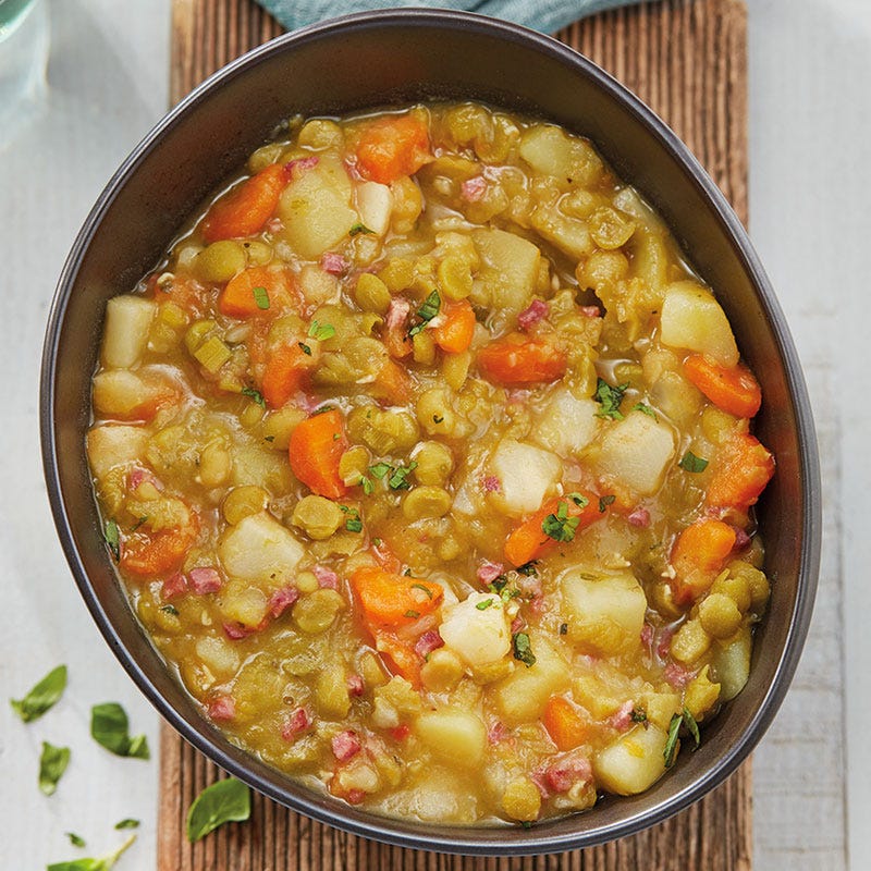 Deftiger Erbseneintopf