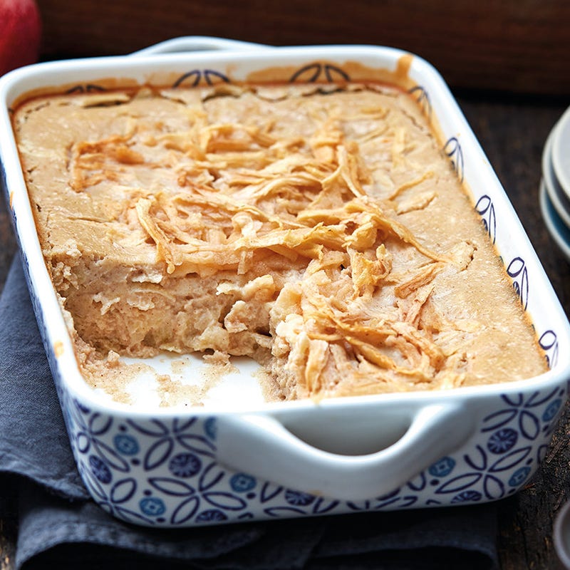 Apfelauflauf mit Tonkabohnencreme
