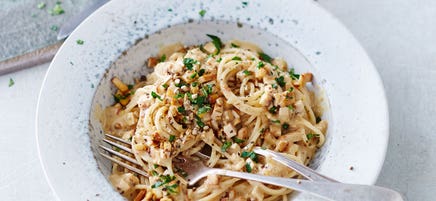 Vegane Spaghetti carbonara
