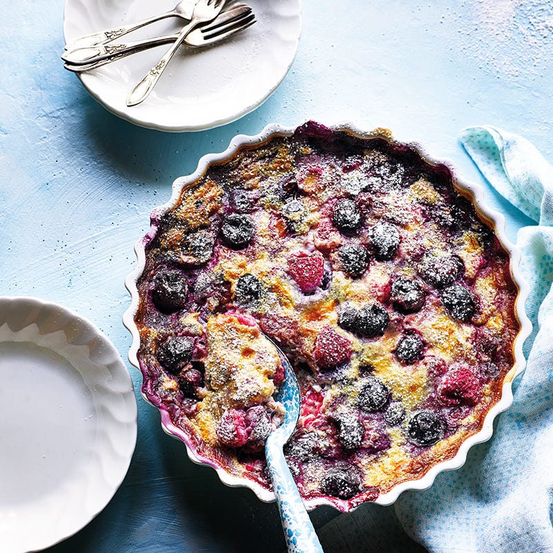 Photo of Raspberry, blueberry & cherry clafoutis by WW
