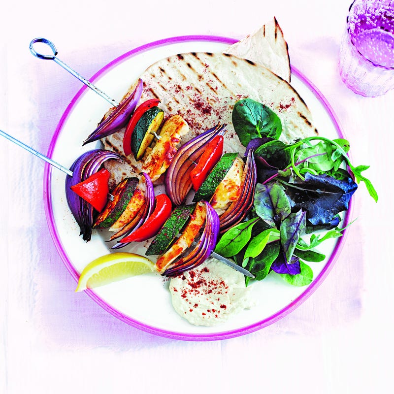 Photo of Halloumi & vegetable skewers by WW