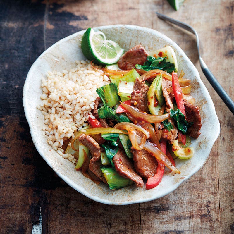 Schnelles Chili-Lamm mit Wokgemüse