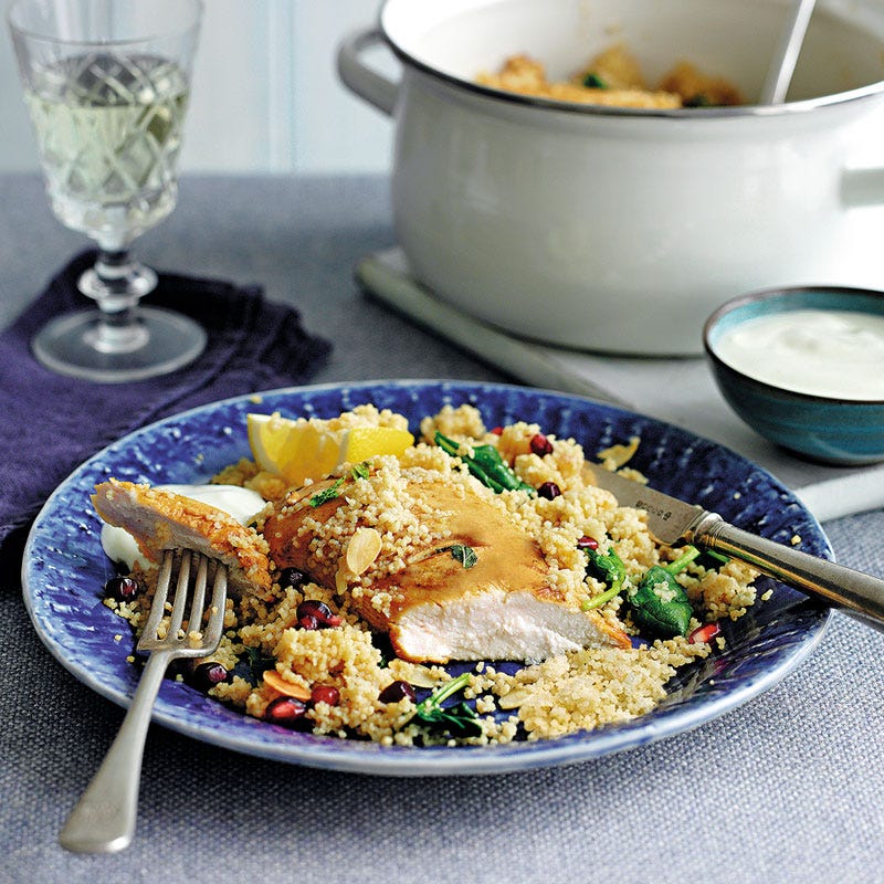 Hähnchenbrust auf Couscous