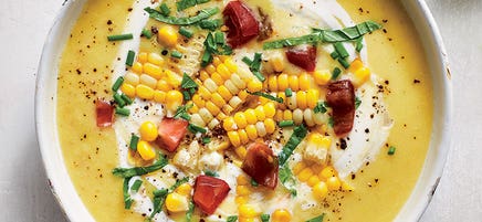 Summer corn soup