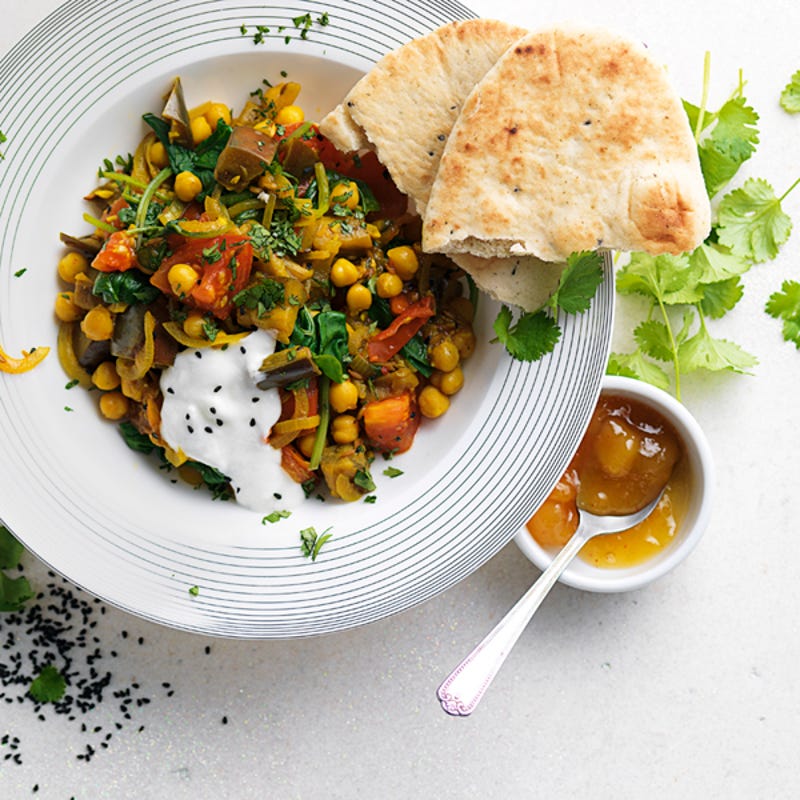 Photo de/du Mijoté de pois chiches et légumes au curry par WW