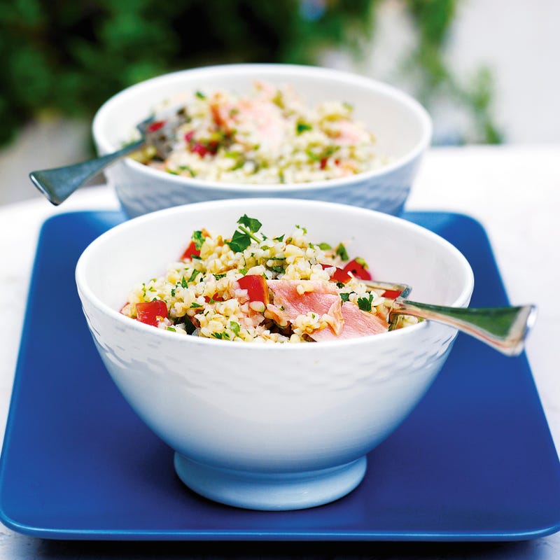 Photo de/du Taboulé au saumon grillé par WW