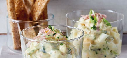 Eiersalat im Glas