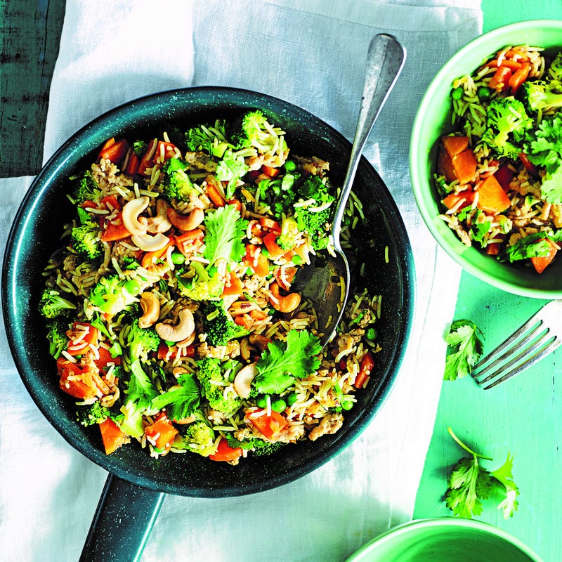 Photo of Indian-spiced chicken & broccoli fried rice by WW
