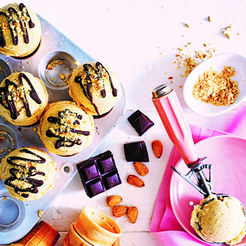 Photo of Banana ice 'cream' cones with chocolate by WW