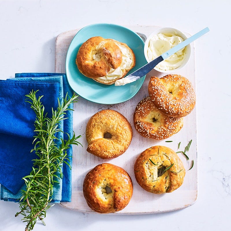 Three ingredient bagel dough