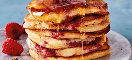 Himbeer-Pancakes
