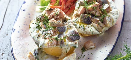 Ofenkartoffel mit Hering