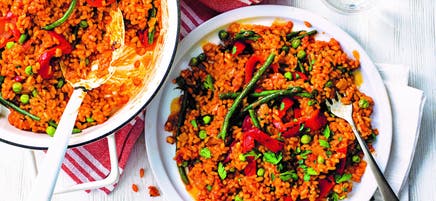 Vegetarian paella