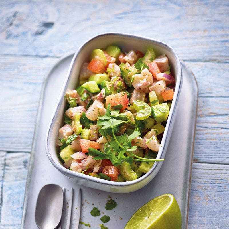 Wolfsbarsch-Ceviche