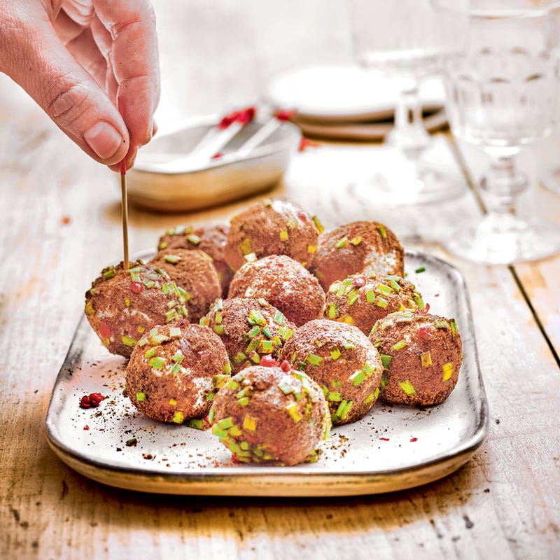 Croquettes de chèvre aux épices et café