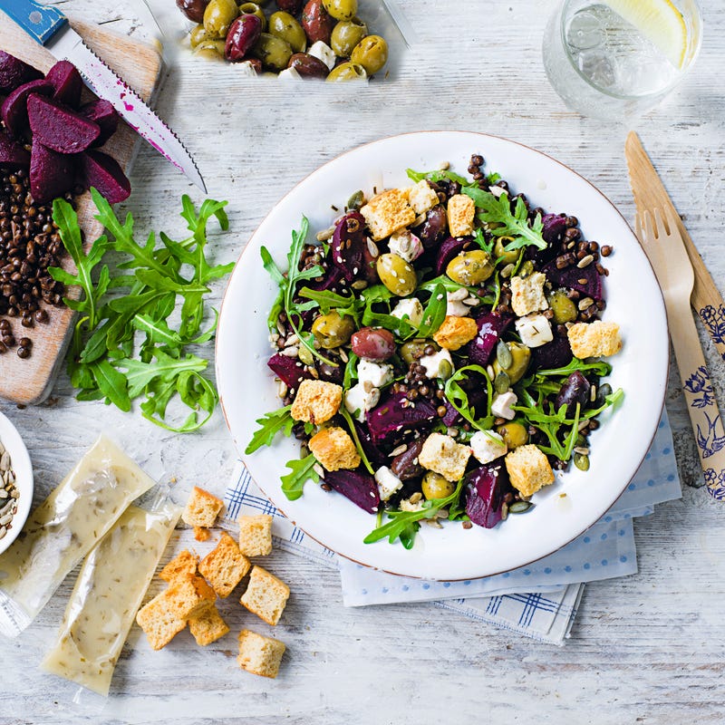 Photo of Lentil, olive & beetroot salad by WW