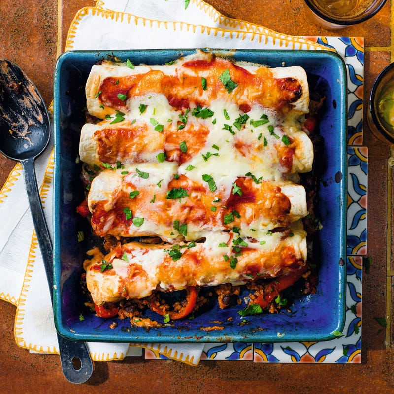 Photo of Spicy pork & black bean enchiladas by WW