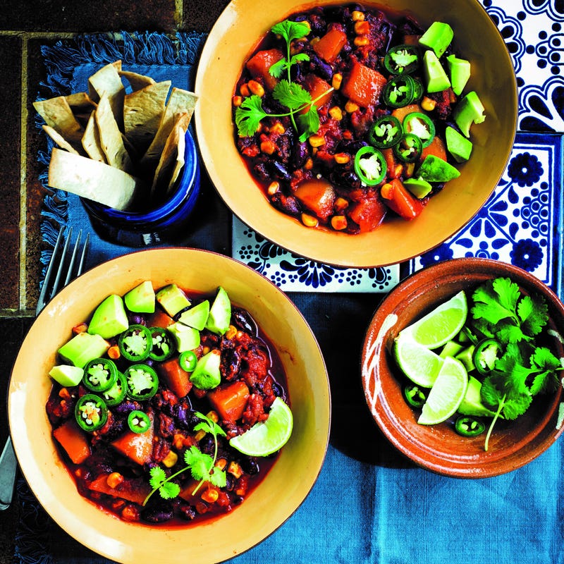 Photo of Butternut squash chilli with crisp tortilla strips by WW