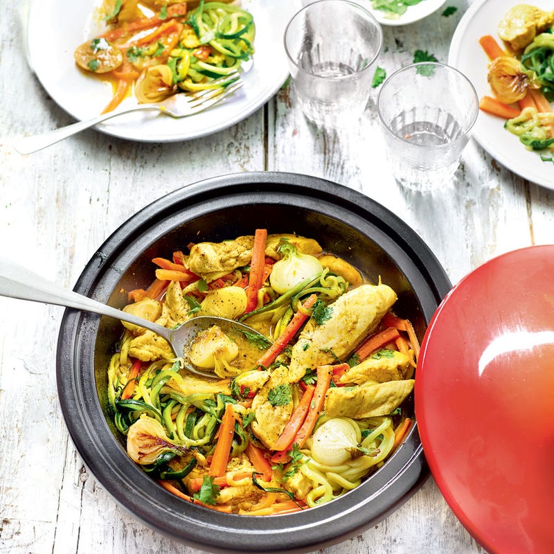 Tajine de dinde aux légumes nouveaux
