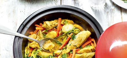Tajine de dinde aux légumes nouveaux