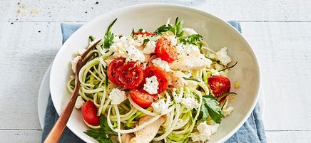 Chicken, zucchini and ricotta pasta