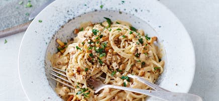 Vegane Spaghetti carbonara