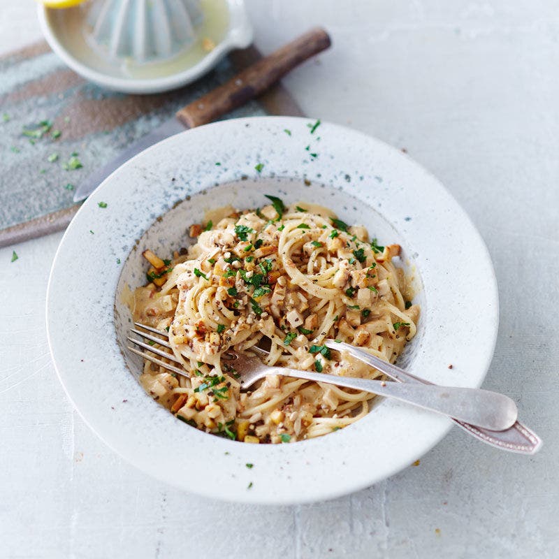 Vegane Spaghetti carbonara