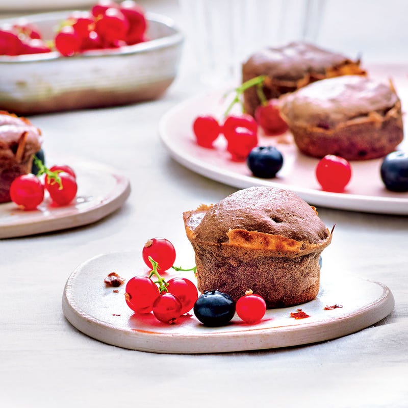 Mini-cakes chocolat et banane